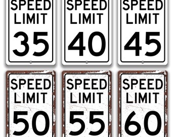 Speed Limit Sign, 55 Speed Limit Sign, Custom Speed Limit Street Sign, Pick Your Speed, ATV Trails, Snowmobile Trails, Campground A-SPD015