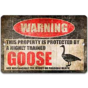 Gänseschild Gänsewarnschild Lustiges Gänseschild Gänsestallschild Gänsedekor Scheune Schild Gänsegeschenk Gänseliebhaber Bauernhofdekorschild Gänse Z-PIS258
