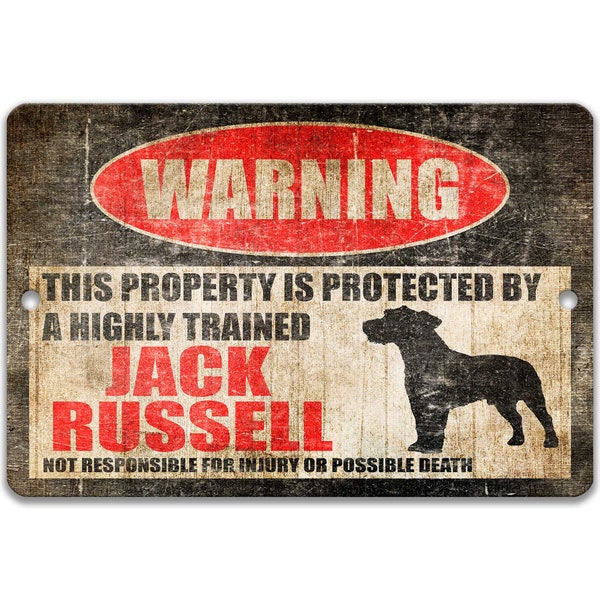 Jack Russell Sign Jack Russell Dog Sign Dog Warning Sign Dog Mom Gift Dog Decor Dog Lover Dog Merchandise Dog Lovers Gift Dog Breed Z-PIS195