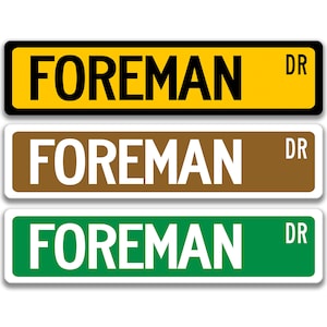 Foreman Sign, Supervisor, Overseer, Superintendent, Manager, Boss, Line Manager, Controller, Foreperson, Captain, Chief Head Honcho Q-SSO074