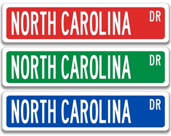 North Carolina Sign, North Carolina Visitor Gift, Custom Street Sign, North Carolina Decor, North Carolina Gift, Old North State L-SSL038