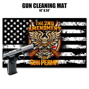 SE Gun Cleaning Non Slip Mat - USA Flag Print