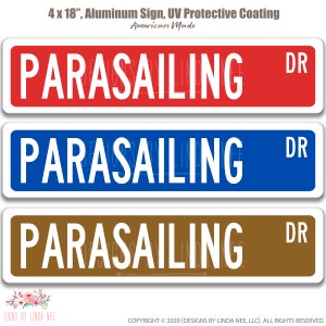 Parasailing, Parasailing Sign, Parasail Decor, Parasailing Fan, Boating Sports, Extreme Water Sports, Parasailing Gift, Wall decor Art OCC99