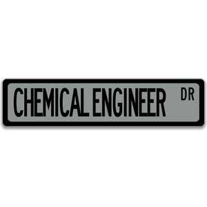 Chemical Engineer Sign, Engineer Gift, Chemical Engineer Gift, Engineer Decor, Engineer Graduation Gift Engineer Graduation Gift Q-SSO014 Gray Background