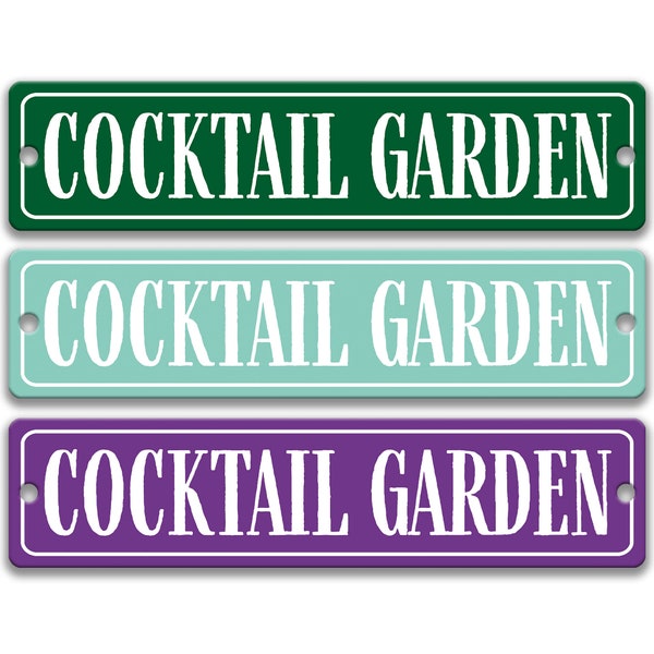 Cocktail Garden Sign, Herb Garden Sign, Container Garden Ideas, Edible Garden, Bartender Sign, Backyard Garden Decor, Alcohol G-SUM009