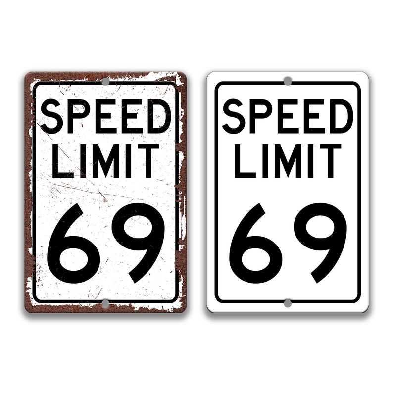 Speed Limit Sign, Custom Speed Limit Street Sign, Pick Your Speed, 10 ...
