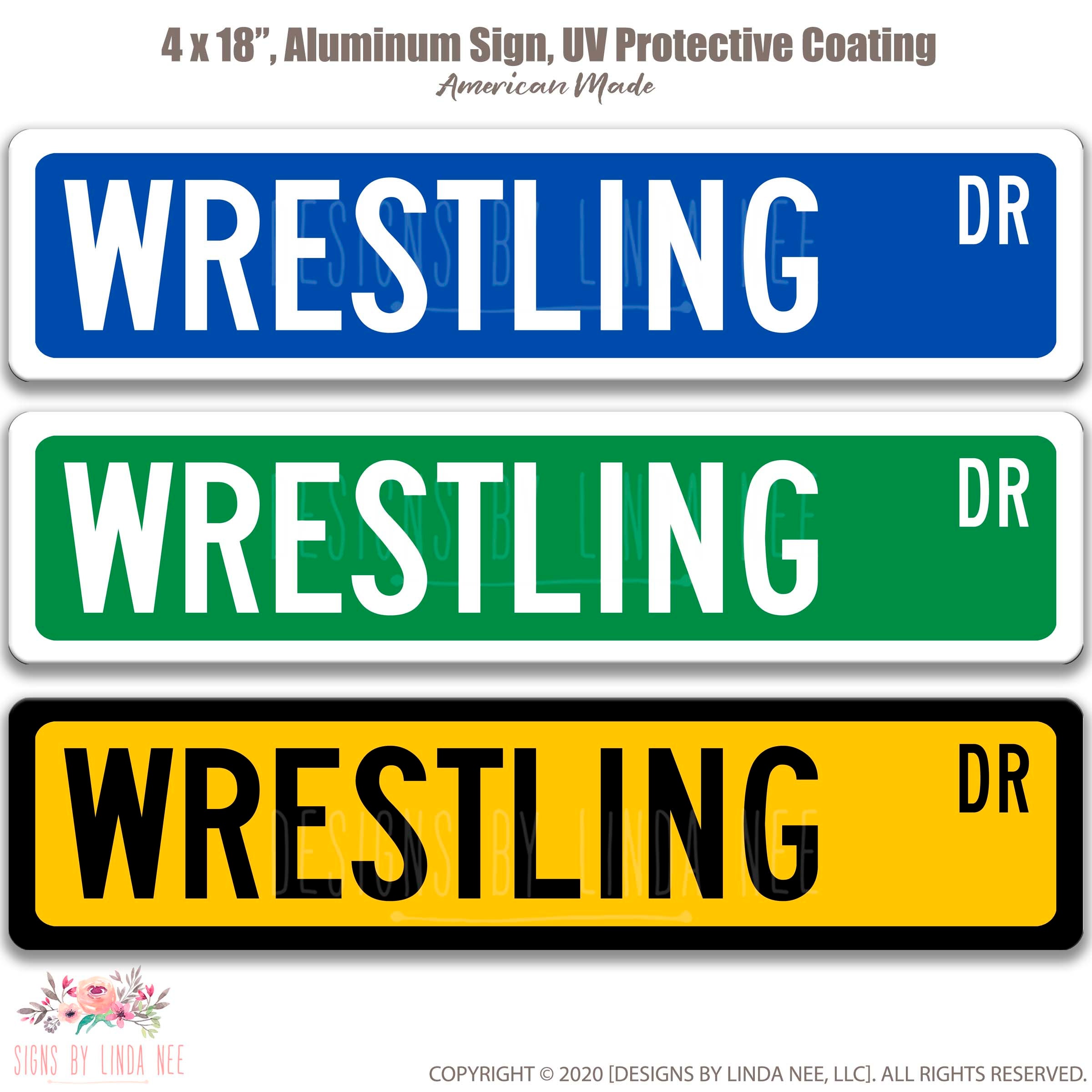 Wrestling Car Decals / Custom Wrestling Magnet / Wrestling Stickers /  Wrestling Yard Signs / Wrestling YETI Decal / Wrestling Locker Magnets 