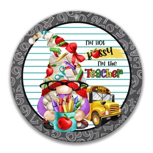 Teacher Sign, Back to School Gift, Gnome Sign, Preschool Teacher Appreciation, Gnome Teacher, End Of Year Thank You 7-PRO002