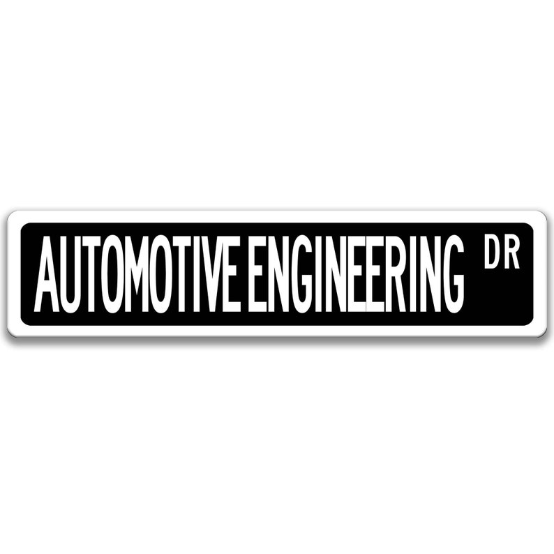 Automotive Engineer Sign, Engineer Gift, Automotive Engineer Gift, Engineer Decor, Engineer Graduation Gift Q-SSO018 Black Background