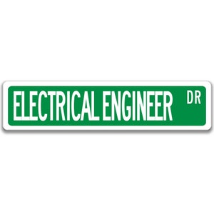 Electrical Engineer Sign, Engineer Gift, Electrical Engineer Gift, Engineer Decor, Engineer Graduation Gift Q-SSO015 Green Background