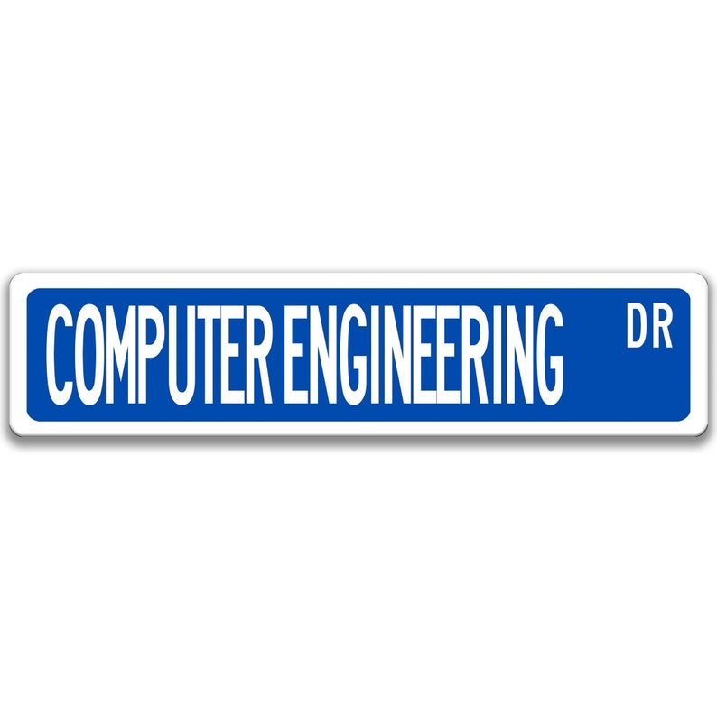 Computer Engineer Sign, Engineer Gift, Computer Engineer Gift, Engineer Decor, Engineer Graduation Gift Q-SSO020 Blue Background