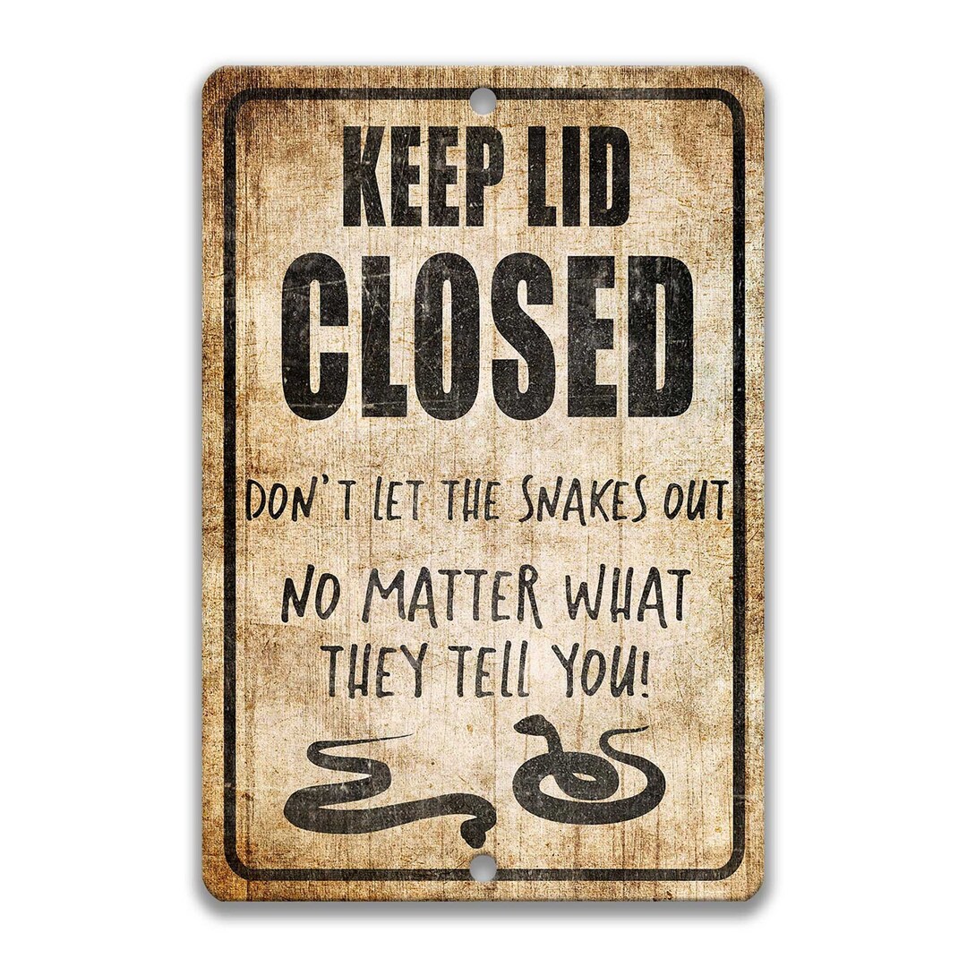 "Beware Of Snakes" Warning Sign - 12x8 Inch Aluminum Outdoor Sign For Yard, Driveway, Business - View #3