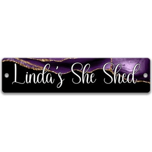Personnalisé She Shed Sign, She Shed Gift, Pink Heart Glitter Custom Woman&#39;s Shed Sign, Cute She Shed Decor, Door Sign Shed Signage 2-SHE002