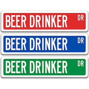 Beer Drinker Sign, Beer Drinker Gift, Beer Drinker Decor, Beer Drinker, Beer Connoisseur, Beer Brewer, Pub Sign, Sign for Bar P-SSL001