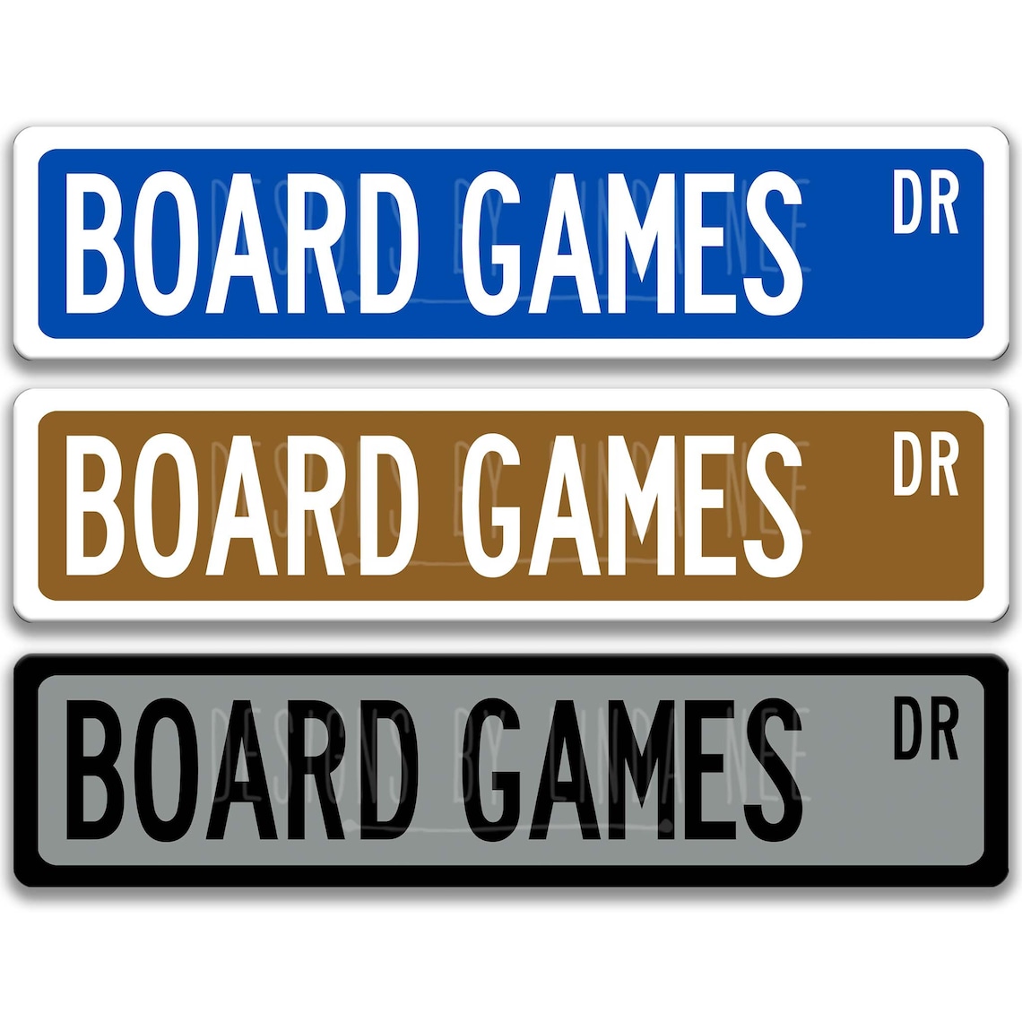 Board Games Metal Game Room Sign