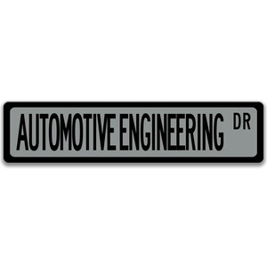 Automotive Engineer Sign, Engineer Gift, Automotive Engineer Gift, Engineer Decor, Engineer Graduation Gift Q-SSO018 Gray Background