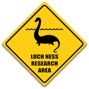Loch Ness  Sign, Nessie, Sea Serpent, Lake Monsters, Plesiosaurs, Scotland Folklore, Outdoor Rusty Tin Sign, Fantasy Cryptid Gifts  8-ANM044