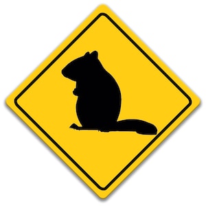 Chipmunk Crossing sign, Chipmunk xing Sign, Chipmunk Decor, Chipmunk Sign, Funny Chipmunk Gift, Sign for Cabin, Wildlife Sign 8-XNG036