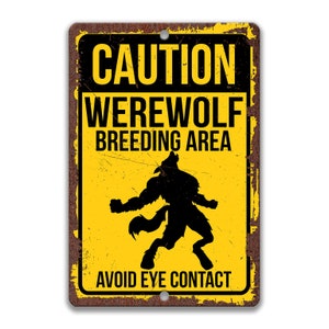 Skunk Ape Metal Sign, Cryptid Accessories, Cryptozoology