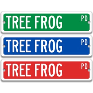 Tree Frog Sign, Tree Frog Warning, Treefrog Decor, Frog Cage Accessories, Polliwog, Tadpole, Spring-peeper, Tree Toad, Outdoor 8-SSA028