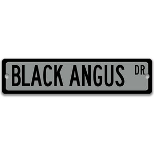 Black Angus Sign, Cow Sign Cattle Sign Farm Sign Cow Gift Cow Lover ...