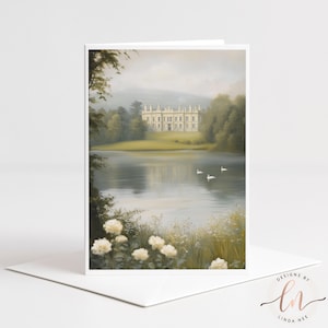 Stolthet och fördom gratulationskort, litterärt anteckningskort, brevpapper för bokälskare