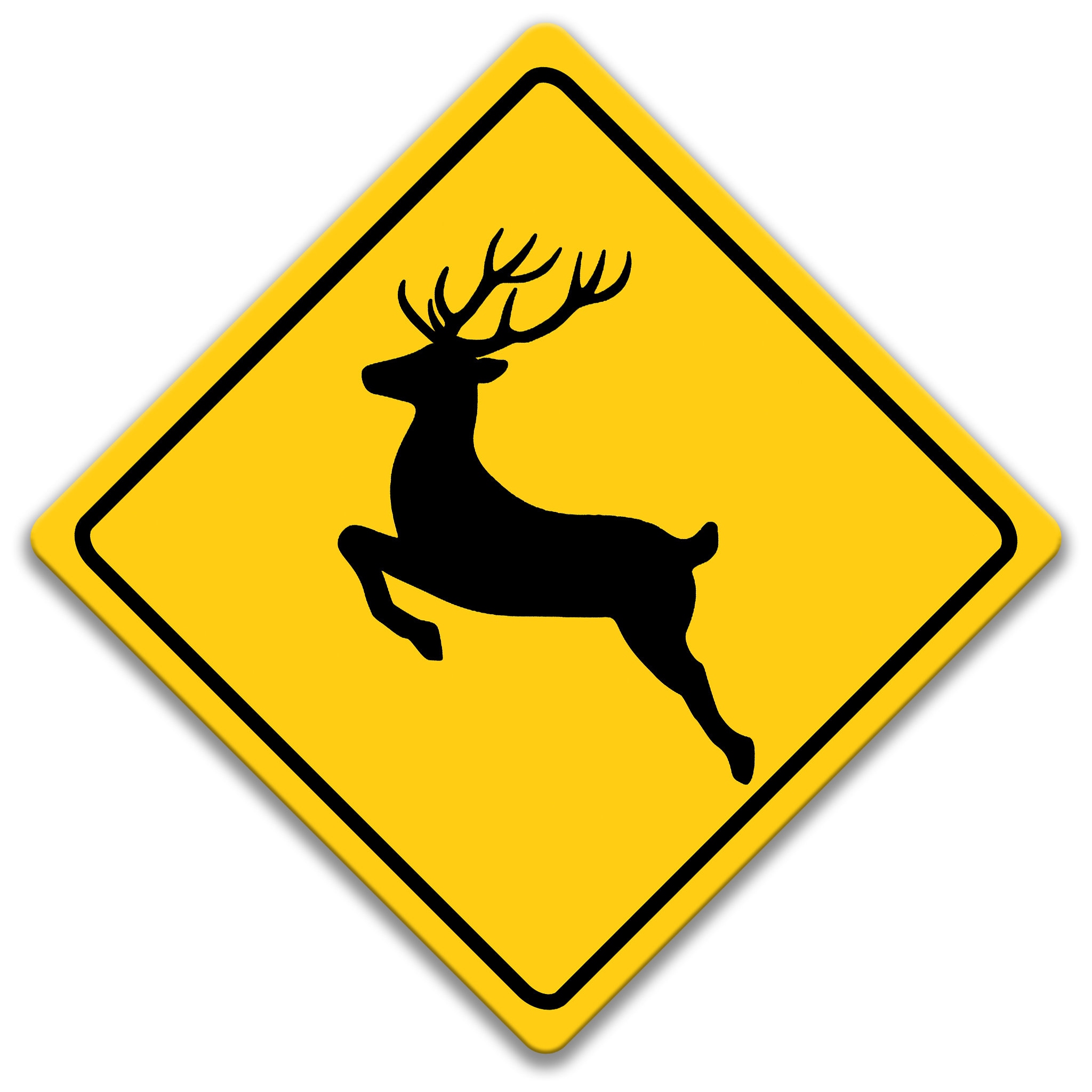 Reinder Sign Reindeer Crossing Sign, Reindeer Xing Sign, Reindeer Decor, Reindeer ...