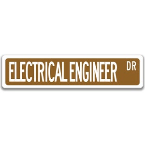 Electrical Engineer Sign, Engineer Gift, Electrical Engineer Gift, Engineer Decor, Engineer Graduation Gift Q-SSO015 Brown Background