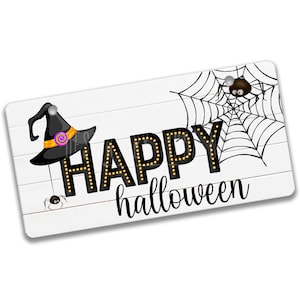 Halloween Witch Sign for Wreath, Halloween Wreath Sign, Cute Halloween Decoration, Witch Decor, Witches Hat, Wreath Supplies X-HAL012