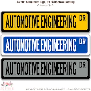 Automotive Engineer Sign, Engineer Gift, Automotive Engineer Gift, Engineer Decor, Engineer Graduation Gift Q-SSO018 image 1