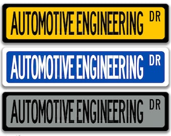 Signo de ingeniero automotriz, regalo de ingeniero, regalo de ingeniero automotriz, decoración de ingeniero, regalo de graduación de ingeniero Q-SSO018