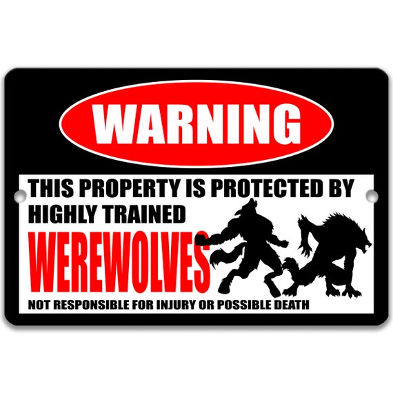 Panneaux d'avertissement pour la propriété Warning This