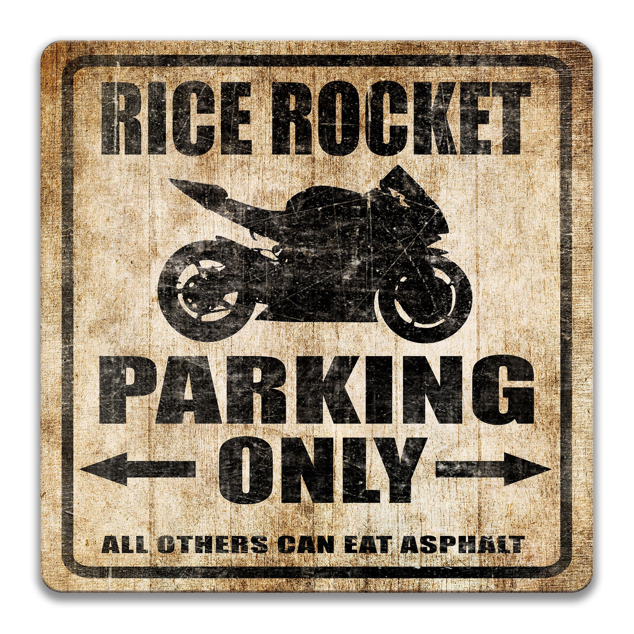 Rice Rocket Parking Only Sign, Rice Rocket Sign, Rice Rocket Lover Gift ...