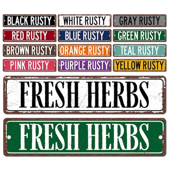 Fresh Herbs Garden Sign, Garden Shed Decor, Custom Gardener Gift, Cute Garden Sign, Gift for Her, Backyard Sign, Garden Gate Sign G-SUM007