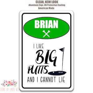 Personalized Golf Sign Funny Golf Sign Golf Gift for Golfer Dad Golf Gift Golfing Gift for Father&#39;s Day Gift for Dad Golf Gifts for Men SPO2