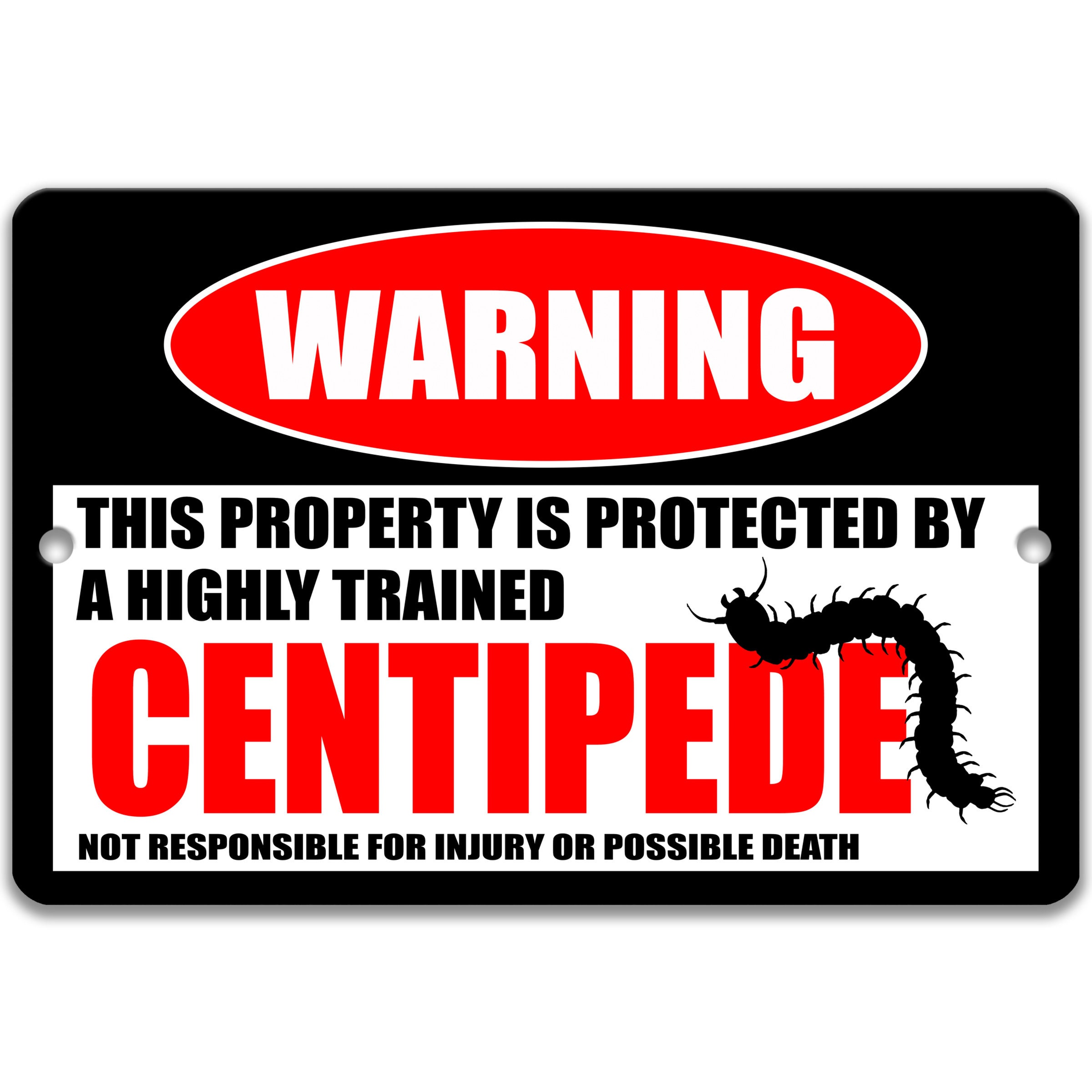 Funny Centipede Warning Sign, Centipede Decor, Centipede Sign, Pupa ...