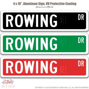 Rowing, Rowing Sign, Rowing Crew Gift,  Rowing Decor, Rowing Crew Team, Rowing Poster, College Sport, Gift for Rowing, Man Cave Sign OC102