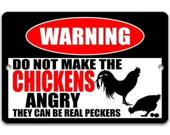 Chicken Sign Funny Chicken Sign Chicken Coop Sign Chicken Decor Barn Sign Chicken Gift Farm Decor Homestead Farm Yard Sign Vintage Z-PIS024