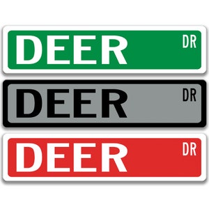 Deer Sign, Deer Decor, Deer Gift, Deer Lover Gift, Custom Deer Owner Gift, Metal Deer Sign, Deer Hunter 8-SSA005