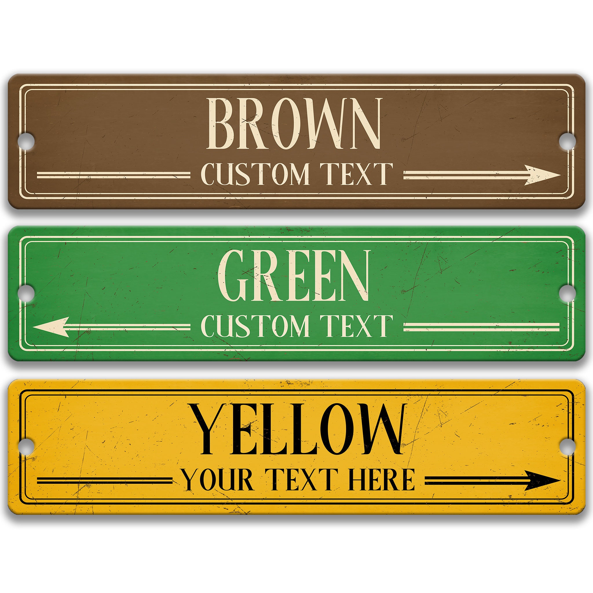 Personalized Metal Sign, Design Your Own Sign, Custom Text Street Sign ...