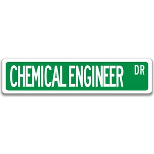 Chemical Engineer Sign, Engineer Gift, Chemical Engineer Gift, Engineer Decor, Engineer Graduation Gift Engineer Graduation Gift Q-SSO014 Green Background