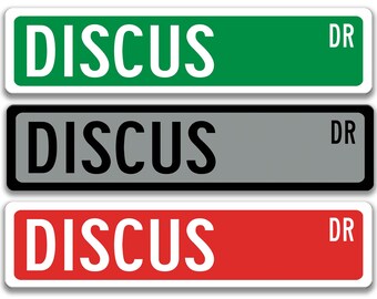 Letrero de disco, regalo de atletismo, decoración de pared de atletismo, letrero de equipo de atletismo, deportes de secundaria, decoración de dormitorio para atletas S-SSS037