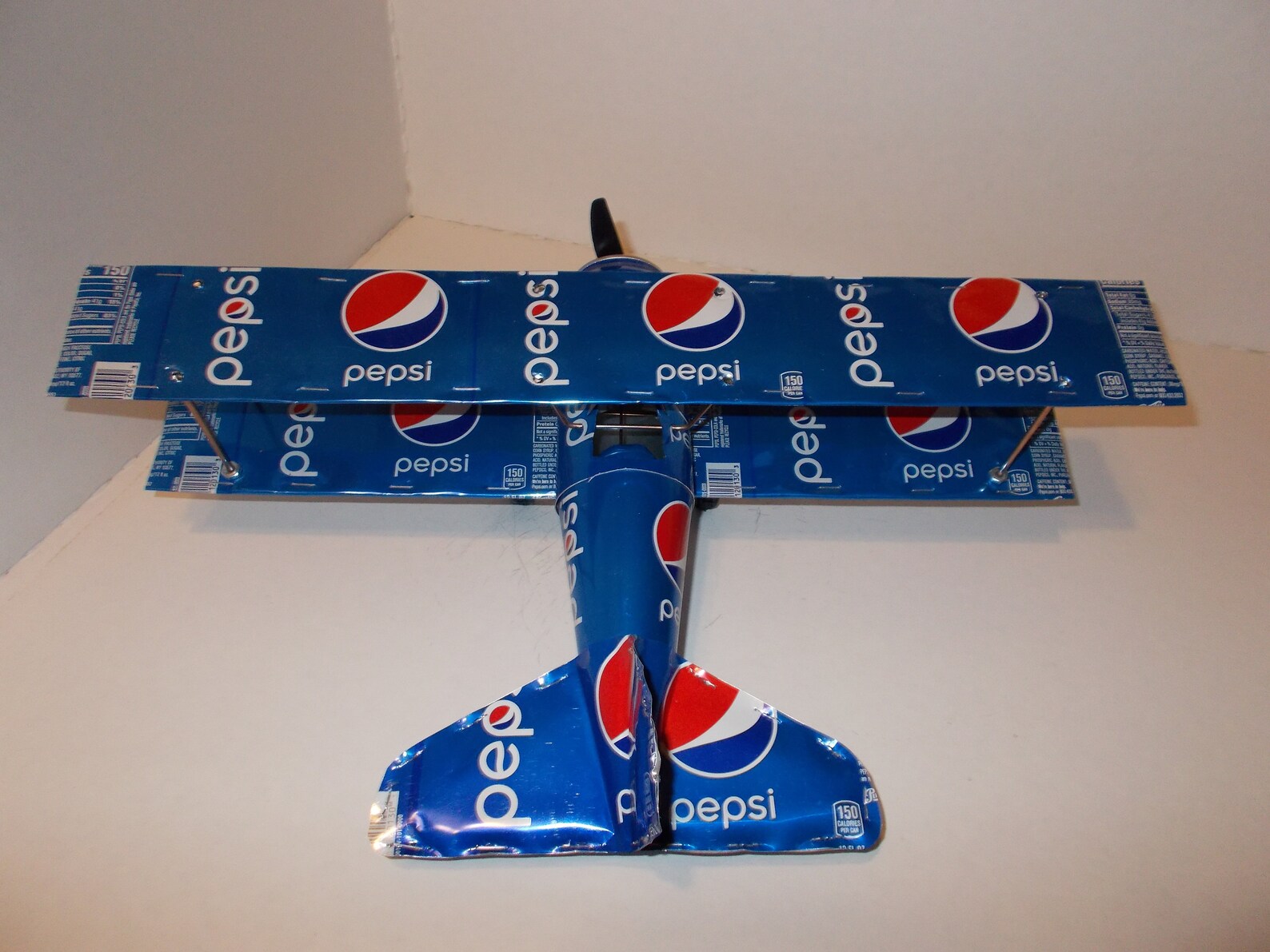 Soda Can Aluminum Handcrafted Airplane PEPSINEW BiPlane Etsy