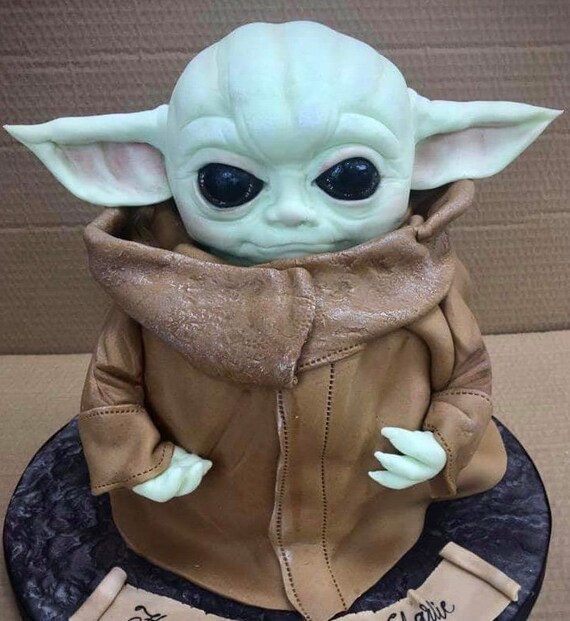 Star Wars Baby Yoda Cake Topper High Quality Custom Topper Etsy Star Wars Baby Yoda Cake Topper High Quality Custom Topper Etsy