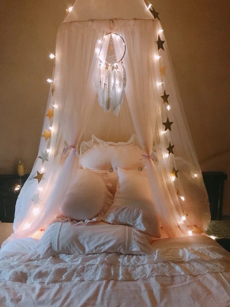 Light up Kids Canopy Bed Canopy Hanging Play TenNursery Etsy