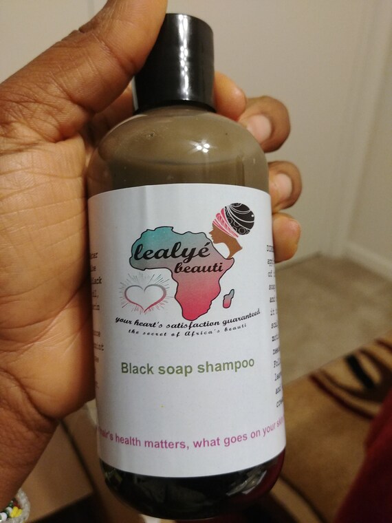 All Natural Black Soap Shampoo Etsy