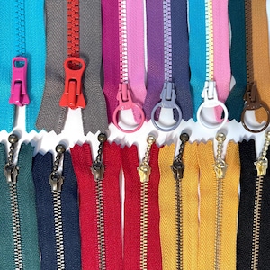 YKK Zipper Closed End, imported from Japan, various sizes (10cm, 20cm, 30cm)