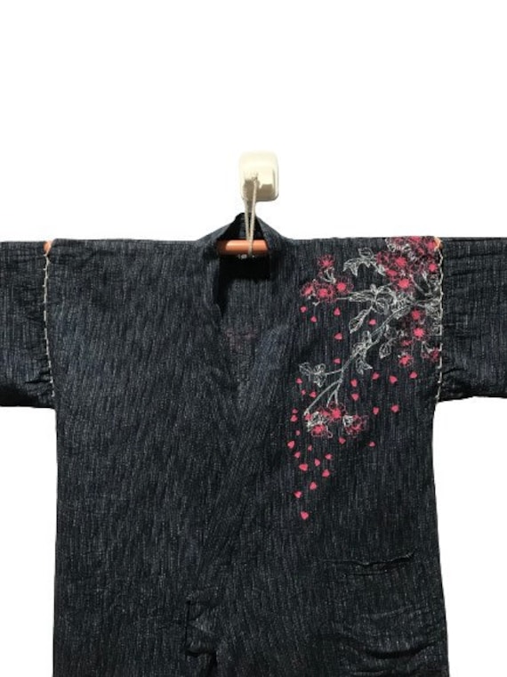 MEGA SALE !! Vintage 70s Jinbei Kimono Japanese T… - image 5