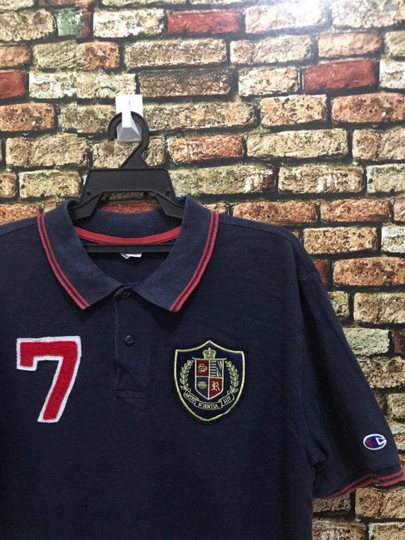 MEGA SALE ! Champion Polos Shirt Sportwear Brand Small Logo