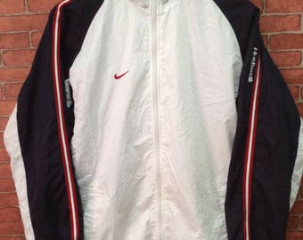 MEGA SALE !! Nike Windbreaker Jacket Full Zipper Rare Design Small Size Nice Colour
